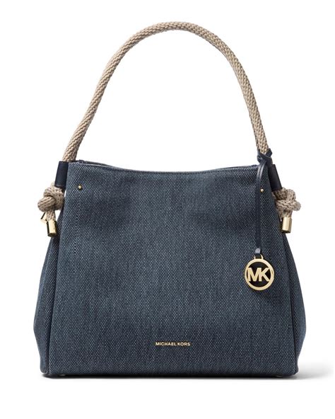 Michael Kors Isla Satchel Denim womens bag 